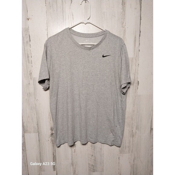 Nike Tee Mens Large Gray Dri Fit - Picture 1 of 5